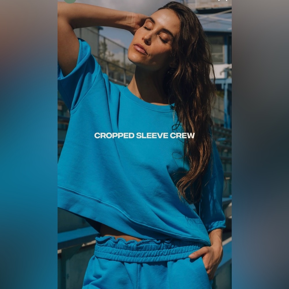 Daily Drills Tide Cropped Sleeve Crew